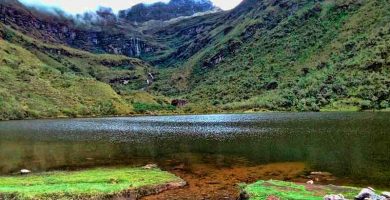 La laguna El Salado est&aacute; a 3.476 metros sobre el nivel del mar en el corregimiento presidente.